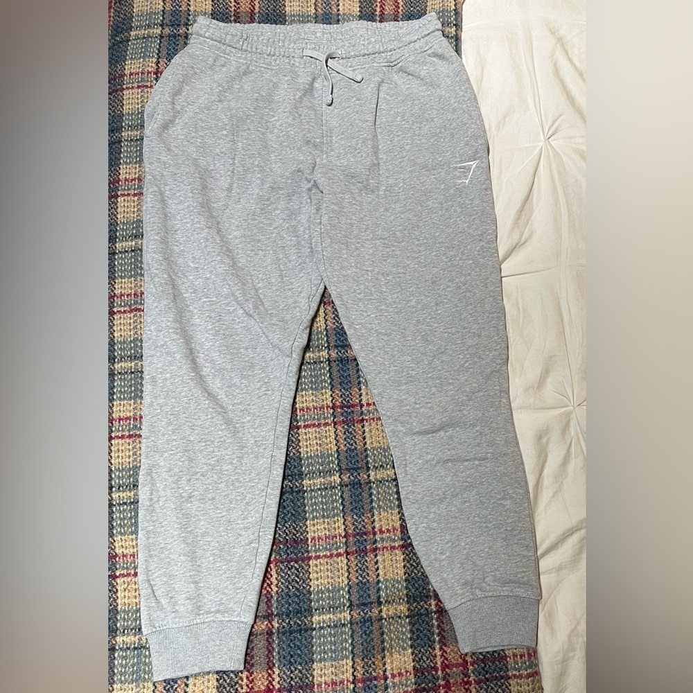 Grey gym shark sweatpants